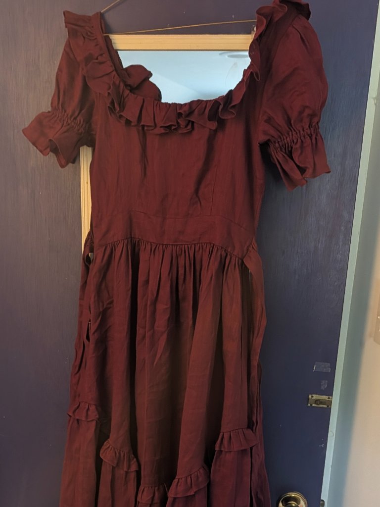Of Her Own Kind Adeline Dress Burgundy S Never Worn — image 8 of 8